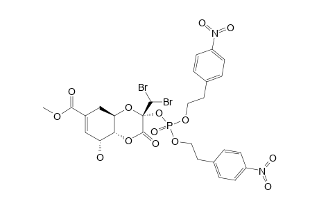 #S-15;METHYL-(3S,4AR-(4A-BETA,8-ALPHA,8A-ALPHA))-3-(DI-(2-(4-NITROPHENYL)-ETHOXY)-PHOSPHINYLOXY)-3-(DIBROMOMETHYL)-8-HYDROXY-2-OXO-2,3,4A,5,8,8A-HEXAHYDRO-1,4-