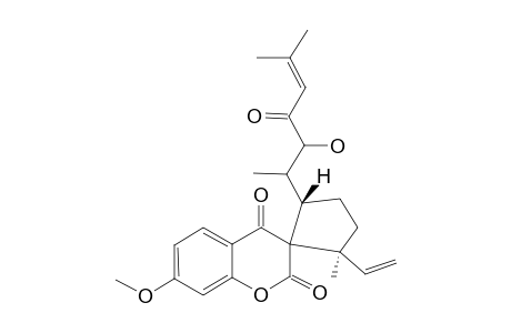 (2'S,5'S)-2'-ETHENYL-5'-(3-HYDROXY-6-METHYL-4-OXOHEPT-5-EN-2-YL)-7-METHOXY-2'-METHYL-4H-SPIRO-[CHROMENE-3,1'-CYCLOPENTANE]-2,4-DIONE