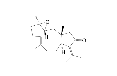 CLAENONE;3-(R),4-(R)-EPOXY-13-KETO-1-(R),11-(S)-DOLABELL-7-(E),12-(18)-DIENE