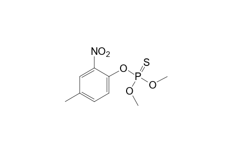 phosphorothioic acid, O,O-dimethyl O-2-nitro-p-tolyl ester