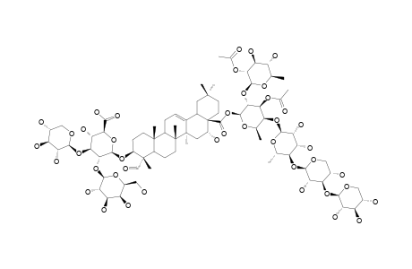 RUBICUNOSIDE-A;3-O-BETA-[GALACTOPYRANOSYL-(1->2)-[XYLOPYRANOSYL-(1->3)]-GLUCURONOPYRANOSYL]-QUILLAIC-ACID-28-O-[XYLOPYRANOSYL-(1->3)-XYLOPYRANOSY