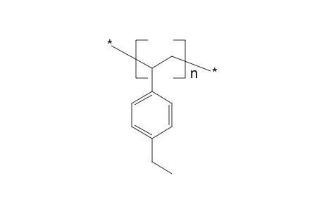 Poly(p-ethlstyrene), poly[1-(p-ethylbenzene)ethylene]