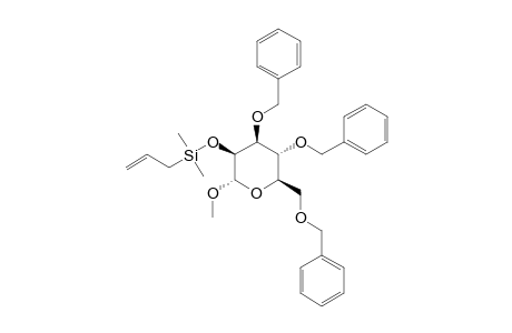 METHYL-2-O-ALLYL-(DIMETHYL)-SILANYL-3,4,6-TRI-O-BENZYL-ALPHA-D-MANNOPYRANOSIDE