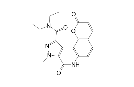 N~3~,N~3~-diethyl-1-methyl-N~5~-(4-methyl-2-oxo-2H-chromen-7-yl)-1H-pyrazole-3,5-dicarboxamide