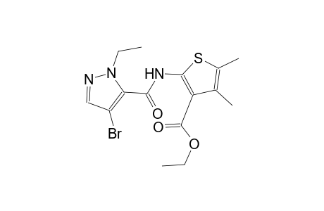 ethyl 2-{[(4-bromo-1-ethyl-1H-pyrazol-5-yl)carbonyl]amino}-4,5-dimethyl-3-thiophenecarboxylate