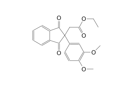 ethyl [2-(3,4-dimethoxyphenyl)-1,3-dioxo-2,3-dihydro-1H-inden-2-yl]acetate