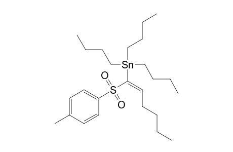 (E)-1-(p-Tolylsulfonyl)-1-tributylstannyl-1-hexene