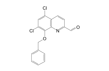 8-(BENZYLOXY)-5,7-DICHLOROQUINALDALDEHYDE