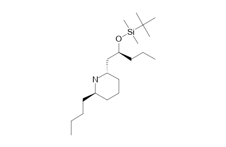 (+/-)-2R*-(2'R*-TERT.-BUTYLDIMETHYLSILYLOXY)-PENTYL-6S*-BUTYLPIPERIDINE