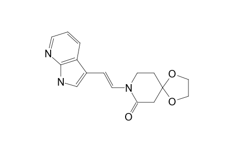 1-[2-(1H-PYRROLO-[2.3-B]-PYRIDIN-3-YL)-VINYL]-2-PIPERIDONE-4-ETHYLENE_KETAL