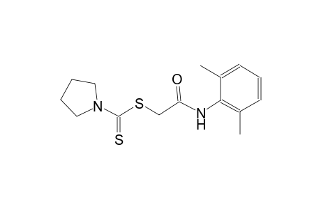 1-pyrrolidinecarbodithioic acid, 2-[(2,6-dimethylphenyl)amino]-2-oxoethyl ester