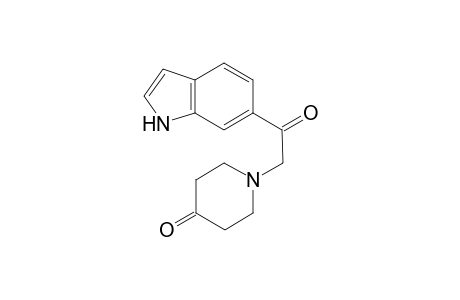 1-[2-(1H-indol-6-yl)-2-oxoethyl]piperidin-4-one