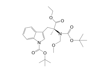 N(i),N(.alpha.)-Bis-tert-butoxycarbonyl-N(.alpha.)-(methoxymethyl)-.alpha.-methyltryptophan ethyl ester