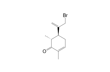 (-)-(5R,6S)-5-(3-BROMOPROP-1-EN-2-YL)-2,6-DIMETHYLCYCLOHEX-2-ENONE