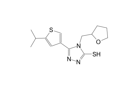 5-(5-isopropyl-3-thienyl)-4-(tetrahydro-2-furanylmethyl)-4H-1,2,4-triazol-3-yl hydrosulfide