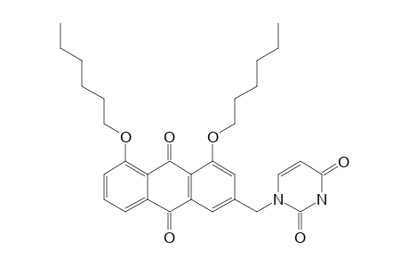 1-[[4,5-BIS-(HEXYLOXY)-9,10-DIOXO-9,10-DIHYDRO-ANTHRACEN-2-YL]-METHYL]-PYRIMIDINE-2,4(1H,3H)-DIONE