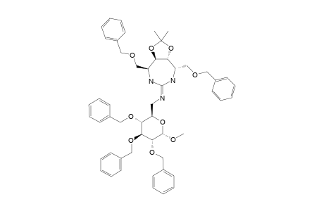 #57;METHYL-(4'S,5'R,6'R,7'S)-6-DEOXY-6-(4',7'-DIBENZYLOXYMETHYL-5',6'-DIHYDROXY-5',6'-O-METHYLETHYLIDENE-1',3'-DIAZEPAN-2'-YL)-IMINO-2,3,4-TRI-O-BENZYL-D-GLUCO