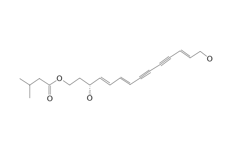 ATRACTYLOYNE;(3S,4E,6E,12E)-1-ISOVALERYLOXY-TETRADECA-4,6,12-TRIENE-8,10-DIYNE-3,14-DIOL