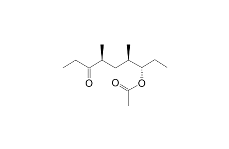 (ERYTHRO)-(4S,6R,7S)-SERRICORNIN-ACETATE;7-ACETOXY-4,6-DIMETHYL-3-ONE;ISOMER-II;SYNTHETIC