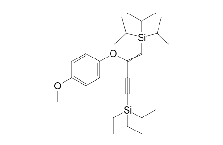 1-Triisopropylsilyl-2-(4-methoxyphenyloxy)-4-triethylsilylbut-1-en-3-yne