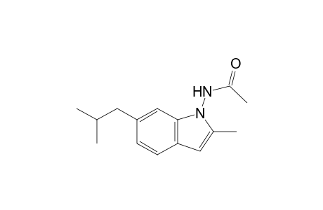 N-(6-Isobutyl-2-methyl-1H-indol-1-yl)acetamide