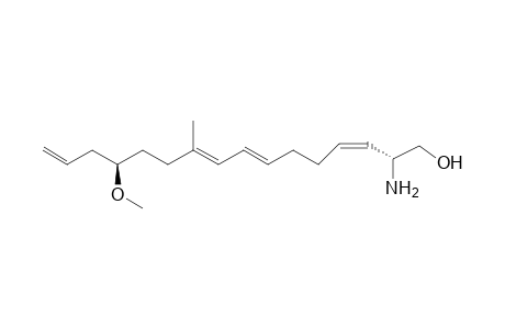 (2R,3Z,7E,9E,13R)-2-amino-13-methoxy-10-methyl-1-hexadeca-3,7,9,15-tetraenol