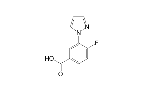 4-Fluoro-3-(1H-pyrazol-1-yl)benzoic acid