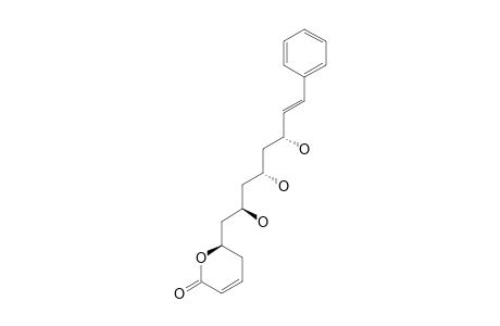 CRYPTOMOSCATONE-E3;5,6-DIHYDRO-6-[(2'S*,4'R*,6'R*,7'E)-2',4',6'-TRIHYDROXY-8'-PHENYL-7'-OCTENYL]-2-PYRONE