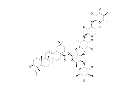 28-O-[RHAMNOPYRANOSYL-(1->3)-XYLOPYRANOSYL-(1->4)-RHAMNOPYRANOSYL-(1->3)-[QUINOVOPYRANOSYL-(1->4)]-FUCOPYRANOSYL]-GYPSOGENIN-ESTER