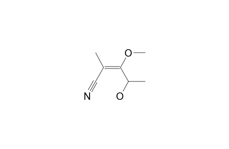 (E)-4-hydroxy-3-methoxy-2-methylpent-2-enenitrile