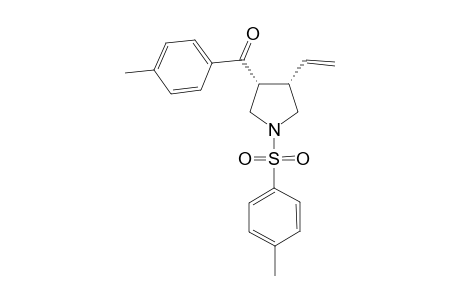 (+/-)-(3R,4S)-3-Ethenyl-4-(4-methylphenyl-1-yl)carbonyl-1-[(4-methylphenyl)sulf-onyl]pyrrolidine