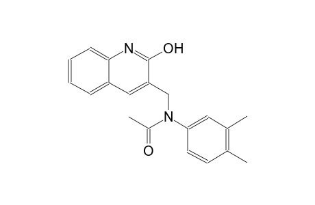 N-(3,4-dimethylphenyl)-N-[(2-hydroxy-3-quinolinyl)methyl]acetamide