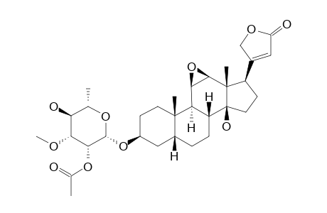 CERBERTIN,(3-BETA-O-ALPHA-L-2'-OAC-THEVETOSID,5-BETA-H,11-ALPHA,12-ALPHA-EPOXY)