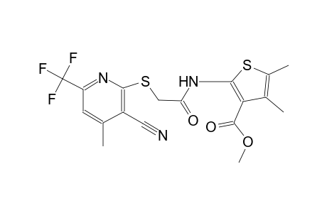 methyl 2-[({[3-cyano-4-methyl-6-(trifluoromethyl)-2-pyridinyl]sulfanyl}acetyl)amino]-4,5-dimethyl-3-thiophenecarboxylate