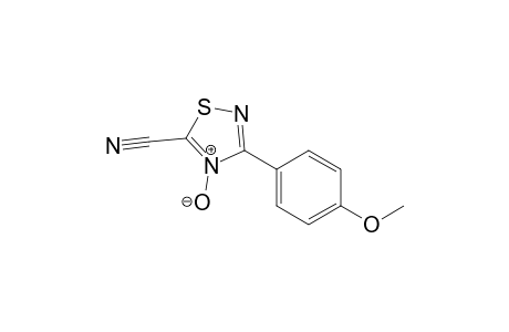 3-(4-Methoxyphenyl)-4-oxidanidyl-1,2,4-thiadiazol-4-ium-5-carbonitrile