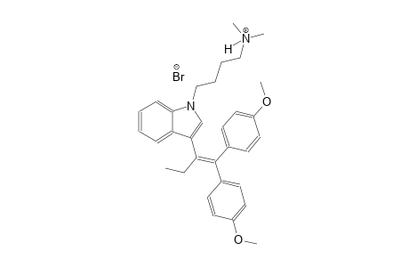 4-{3-[1-ethyl-2,2-bis(4-methoxyphenyl)vinyl]-1H-indol-1-yl}-N,N-dimethyl-1-butanaminium bromide