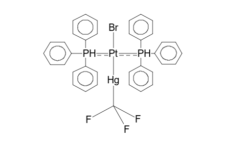 TRANS-BROMOBIS(TRIPHENYLPHOSPHINE)(TRIFLUOROMETHYLMERCURO)PLATINA