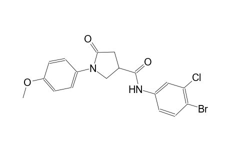 3-pyrrolidinecarboxamide, N-(4-bromo-3-chlorophenyl)-1-(4-methoxyphenyl)-5-oxo-