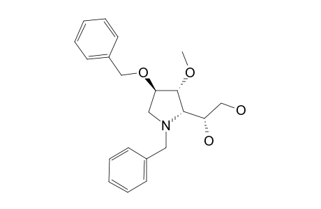 (2-S,3-R,4-R,4'-S)-1-BENZYL-4-BENZYLOXY-2-(ETHAN-1',2'-DIOL-1'-YL)-3-METHOXY-PYRROLIDINE