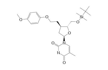 5'-O-TERT.-BUTYLDIMETHYLSILYL-3'-DEOXY-3'-C-(2''-HYDROXYETHYL)-2''-O-(PARA-METHOXYPHENYL)-THYMIDINE