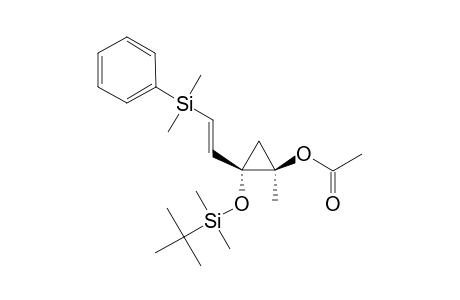 2-(TERT.-BUTYLDIMETHYLSILYLOXY)-1-METHYL-2-[(E)-2-(DIMETHYL-(PHENYL)-SILYL)-ETHENYL]-CYCLOPROPYL-ACETATE