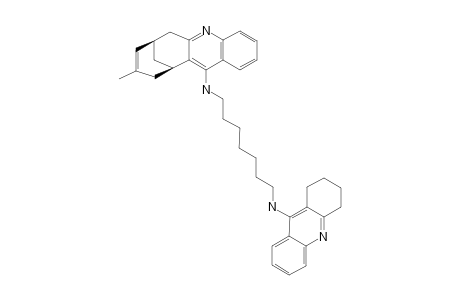 9-METHYL-6,7,10,11-TETRAHYDRO-12-[[8-[(1,2,3,4-TETRAHYDROACRIDIN-9-YL)-AMINO]-HEPTYL]-AMINO]-7,11-METHANOCYCLOOCTA-[B]-QUINOLINE