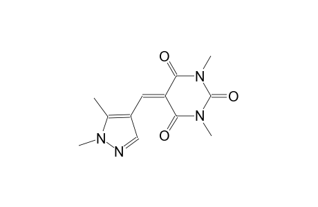 2,4,6(1H,3H,5H)-Pyrimidinetrione, 5-[(1,5-dimethyl-1H-pyrazol-4-yl)methylene]-1,3-dimethyl-