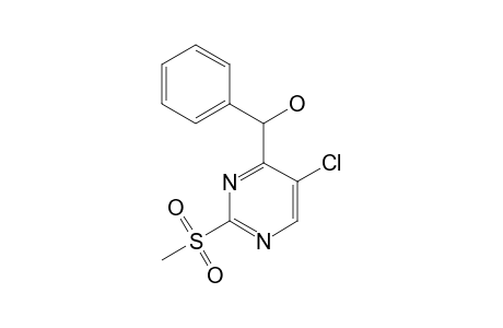 4-(ALPHA-HYDROXYBENZYL)-5-CHLORO-2-METHYLSULFONYLPYRIMIDINE