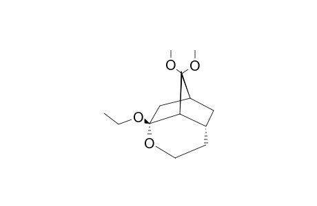 (+/-)-(1R*,5R*,7S*,9R*)-1-ETHOXY-2-OXATRICYCLO-[5.2.1.0(5,9)]-DECAN-8-ONE-DIMETHYLKETAL