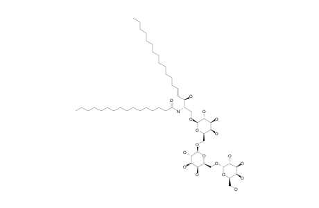 N-HEXADECANOYL-1-O-[ALPHA-D-GALACTOPYRANOSYL-(1->6)-BETA-D-GALACTOPYRANOSYL-(1->6)-BETA-D-GALACTOPYRANOSYL]-(4E)-OCTADECASPHINGENINE