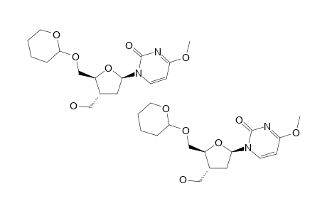 1-[2',3'-DIDEOXY-5'-O-(TETRAHYDROPYRANYL)-3'-C-(HYDROXYMETHYL)-BETA-D-ERYTHRO-PENTOFURANOSYL]-4-METHOXYPYRIMIDIN-2(1H)-ONE