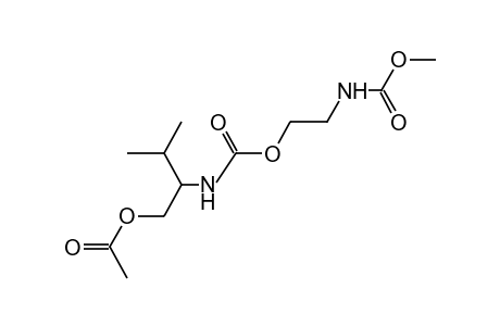 [1-(HYDROXYMETHYL)-2-METHYLPROPYL]CARBAMIC ACID, ESTER WITH METHYL (2-HYDROXYETHYL)CARBAMATE, ACETATE (ESTER)