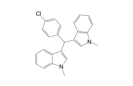 (p-Chlorophenyl)-[bis(1'-methylindol-3'-yl)]-methanol