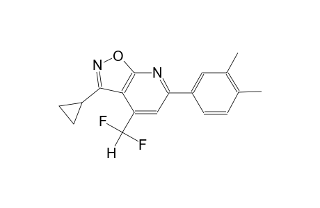 isoxazolo[5,4-b]pyridine, 3-cyclopropyl-4-(difluoromethyl)-6-(3,4-dimethylphenyl)-